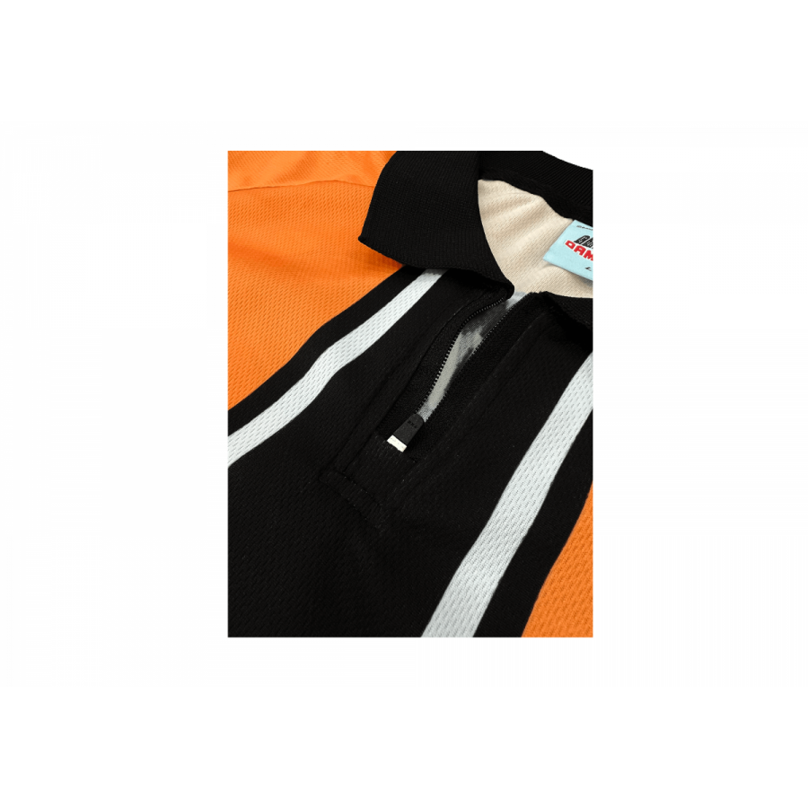 Damage Performance Polo Zipper - Orange