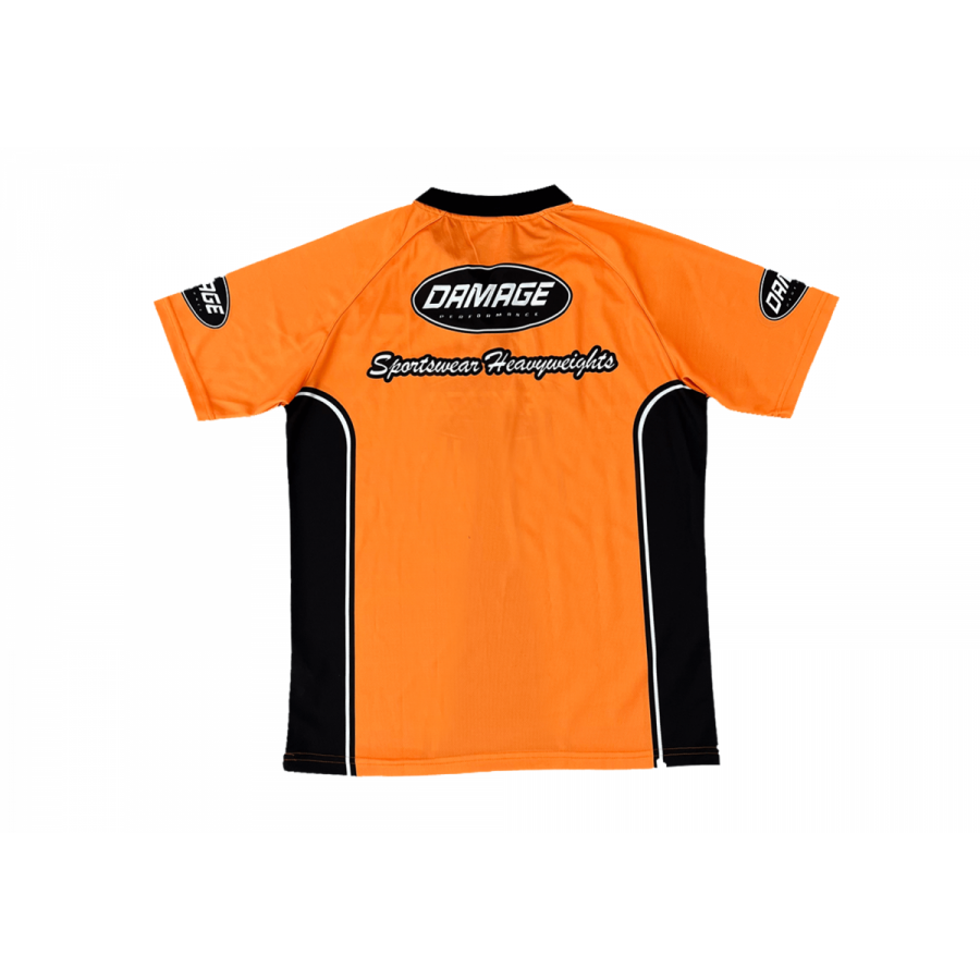 Damage Performance Polo Zipper - Orange