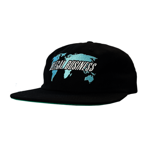 Damage Overseas 6 Panel Cap - Black