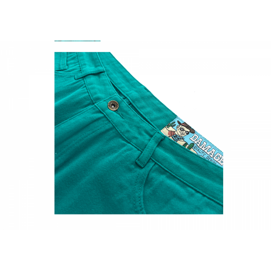 Damage Orange Tag jeans - Teal