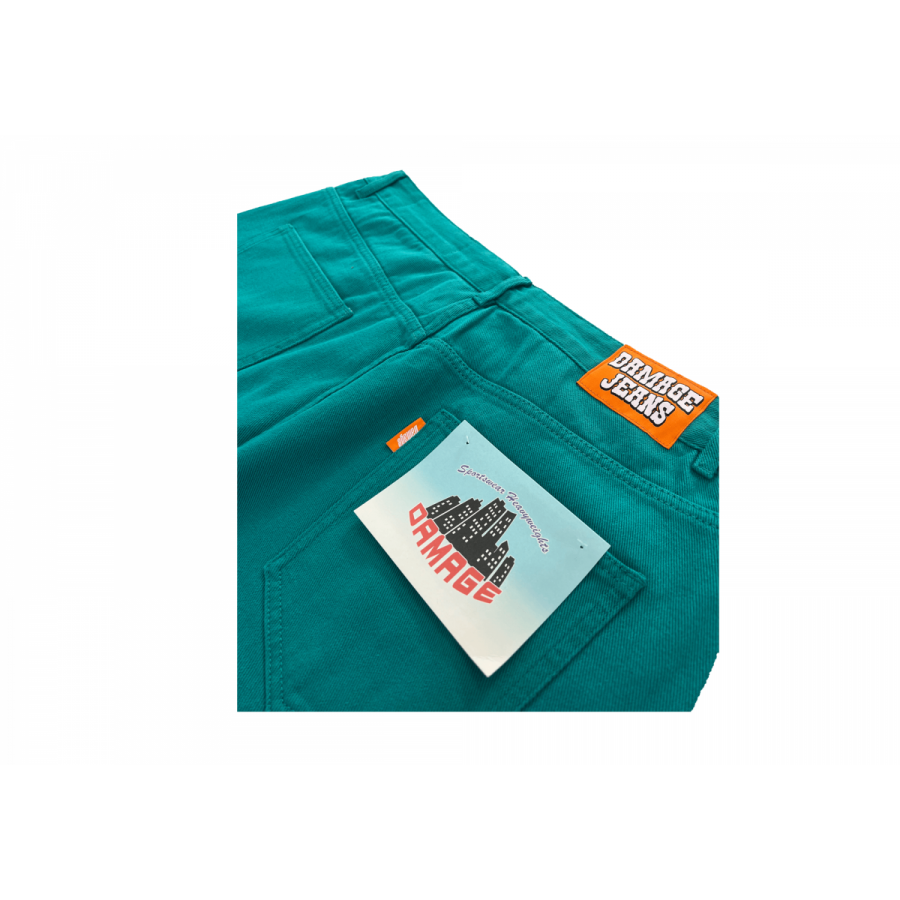 Damage Orange Tag jeans - Teal