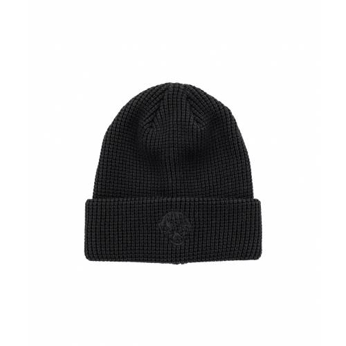 Dancer Waffle Cotton Beanie - Black