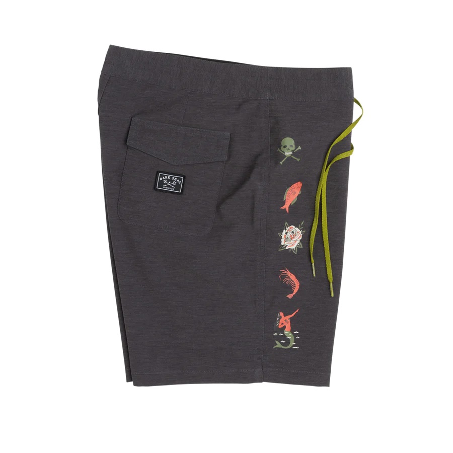Dark Seas Capistrano Boardshorts 18" - Black