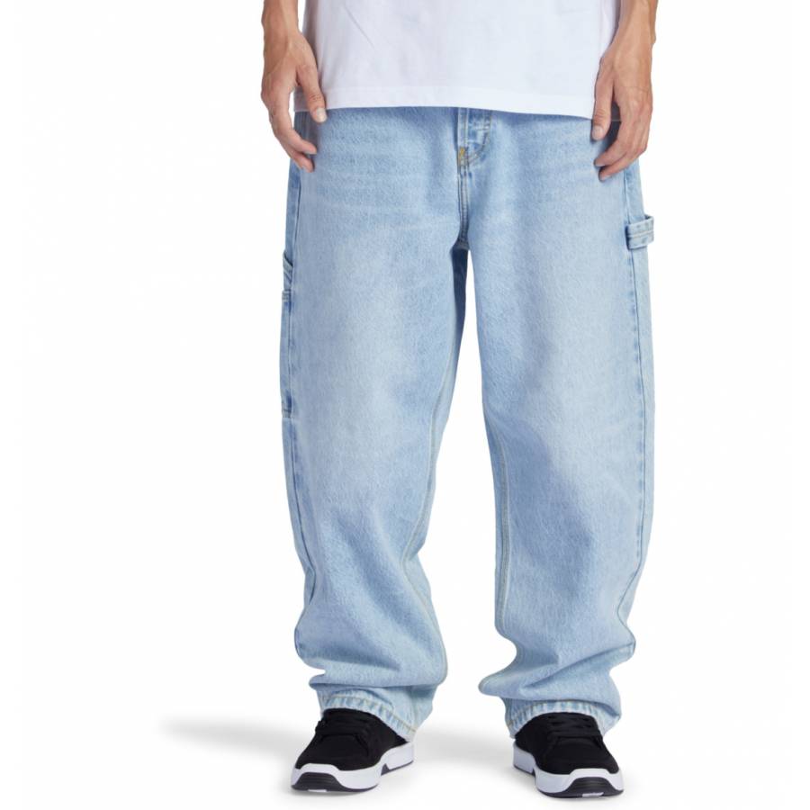 DC Shoes Worker Baggy Carpenter Jeans - Indigo Light