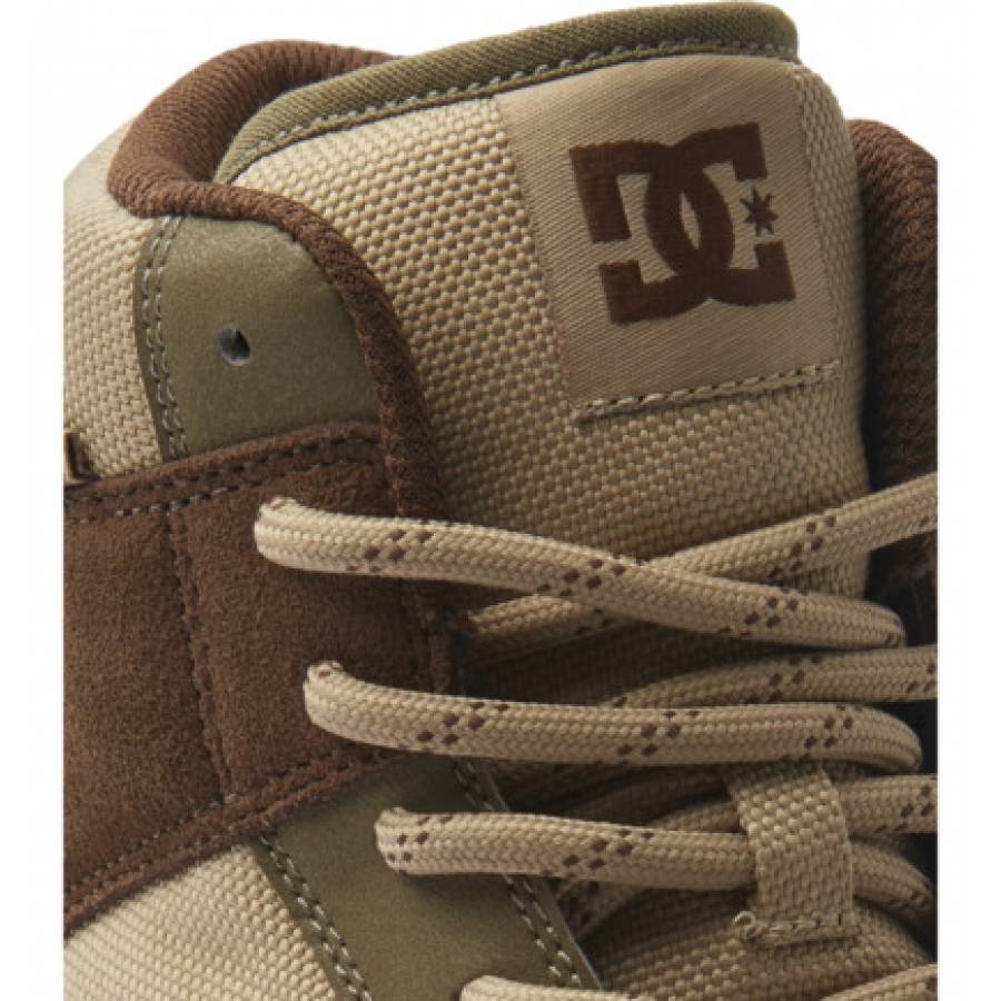 DC Shoes Manteca 4 HI WR Leather - DK Choc / Military