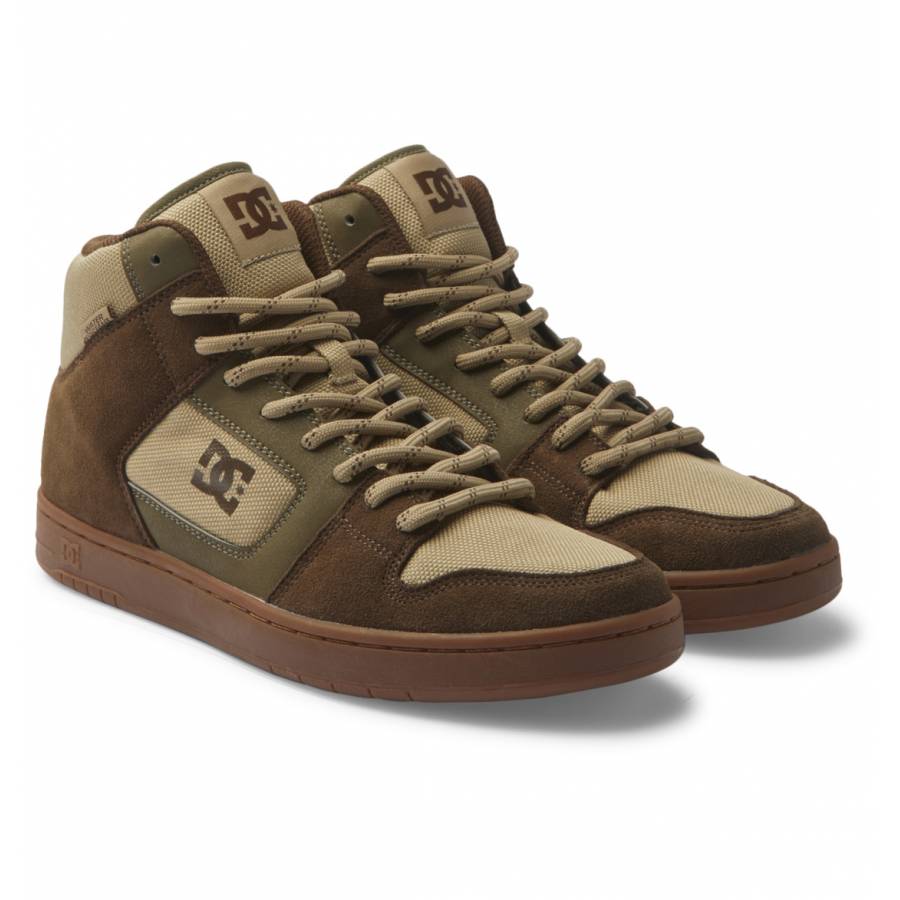 DC Shoes Manteca 4 HI WR Leather - DK Choc / Military