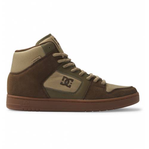 DC Shoes Manteca 4 HI WR Leather - DK Choc / Military