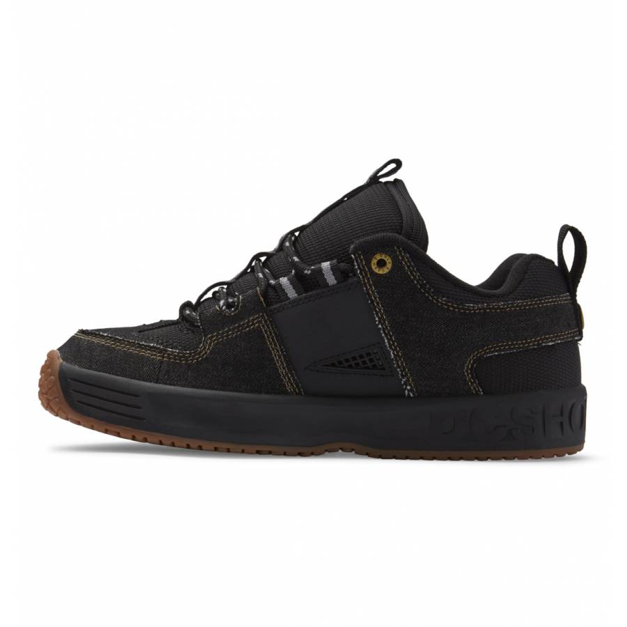DC Shoes X Cash Only Lynx Leather Shoes - Black Denim