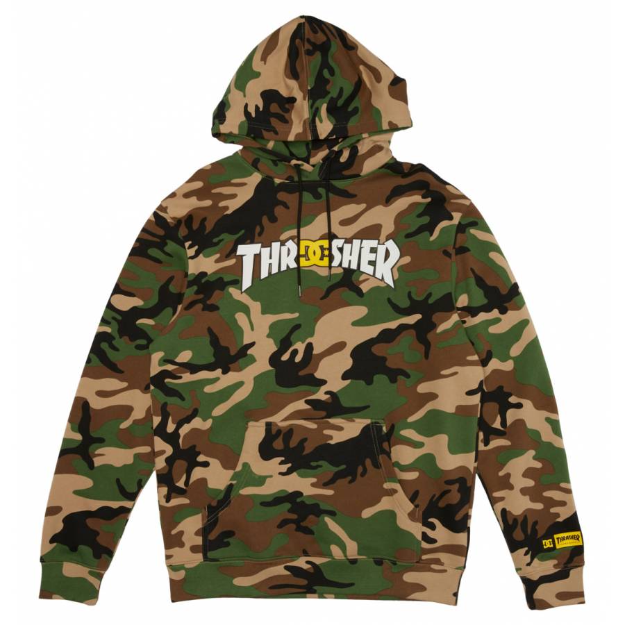 DC Shoes X Thrasher Hoodie - Army Camo