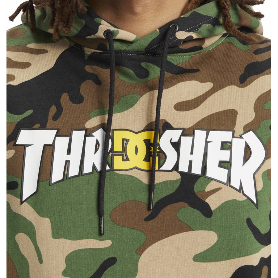 DC Shoes X Thrasher Hoodie - Army Camo
