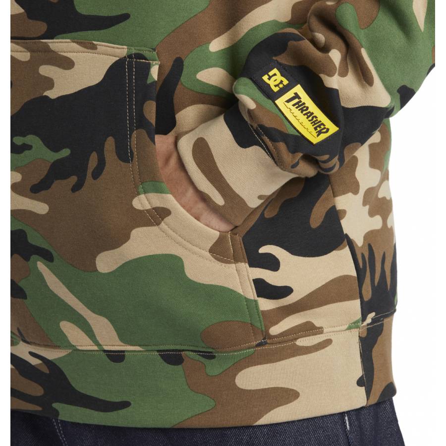 DC Shoes X Thrasher Hoodie - Army Camo
