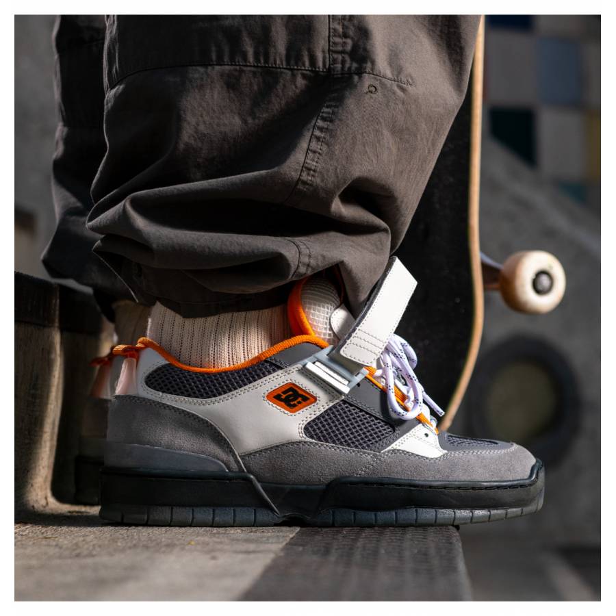 DC Shoes JS 1 Shanahan Pro Skate Shoes - Grey / Black / Orange