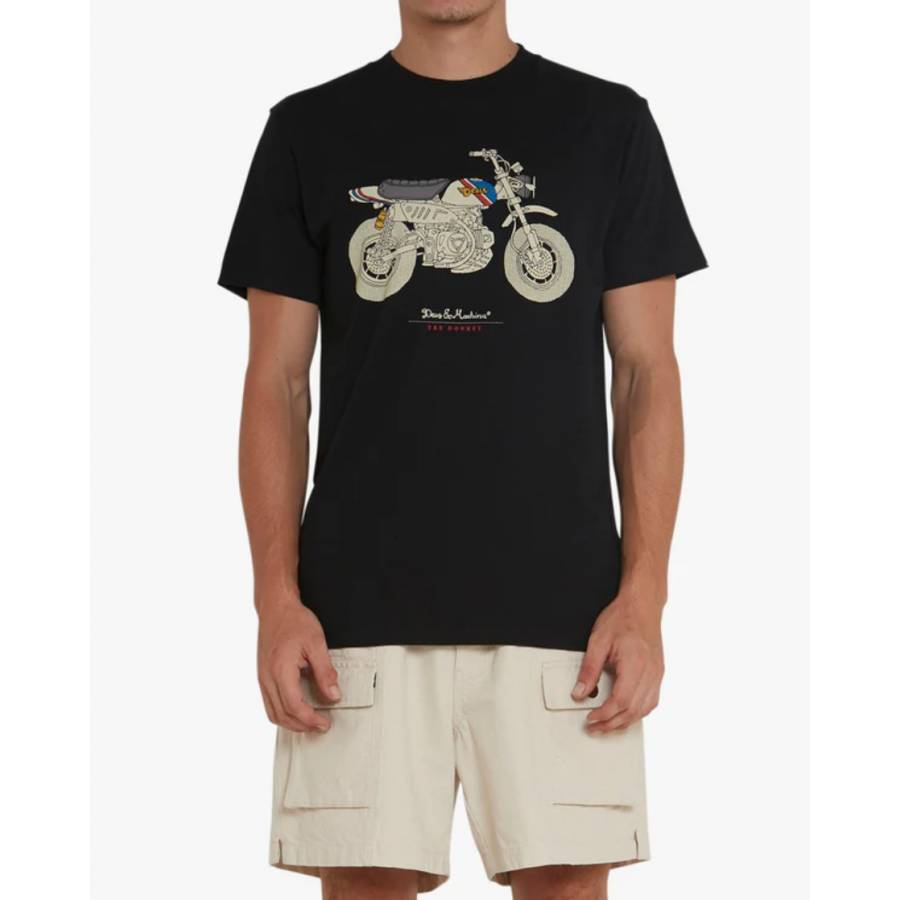 Deus Ex Machina Monkey T-Shirt - Black