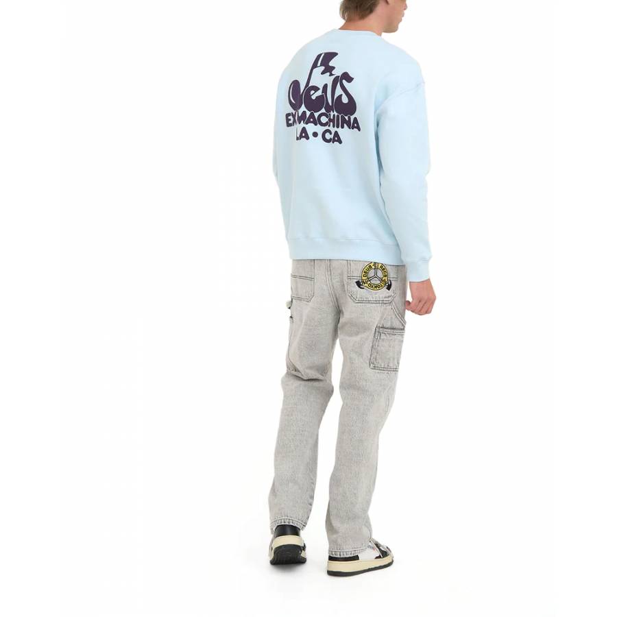 Deus Ex Machina Harmony Crewneck - Illusion Blue