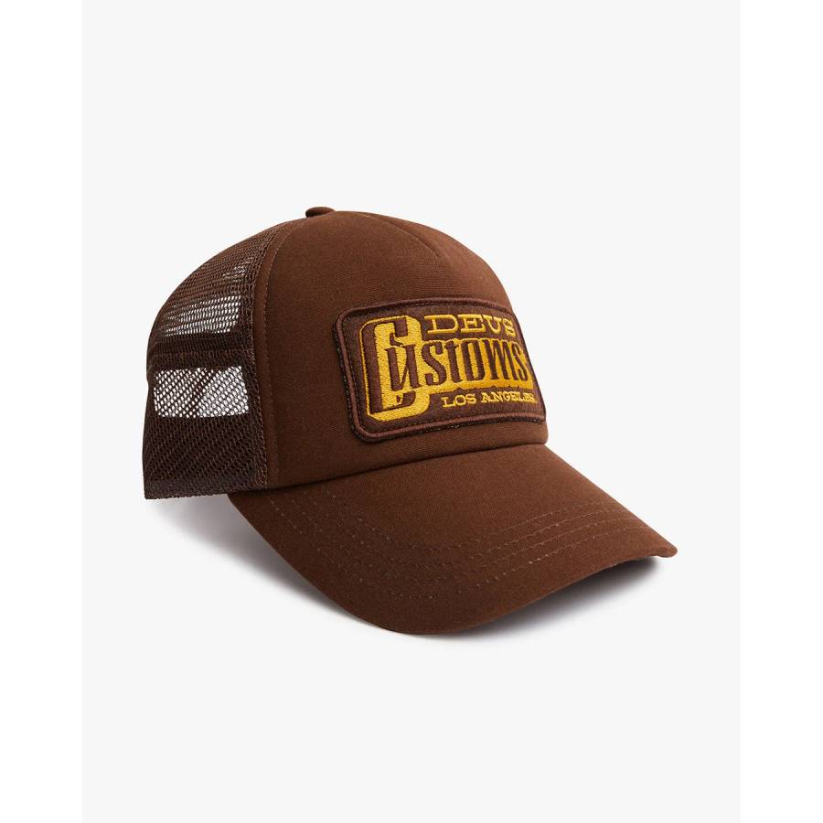 Deus Ex Machina Stripes Trucker Hat - Brown