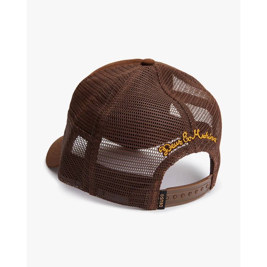 Deus Ex Machina Stripes Trucker Hat - Brown