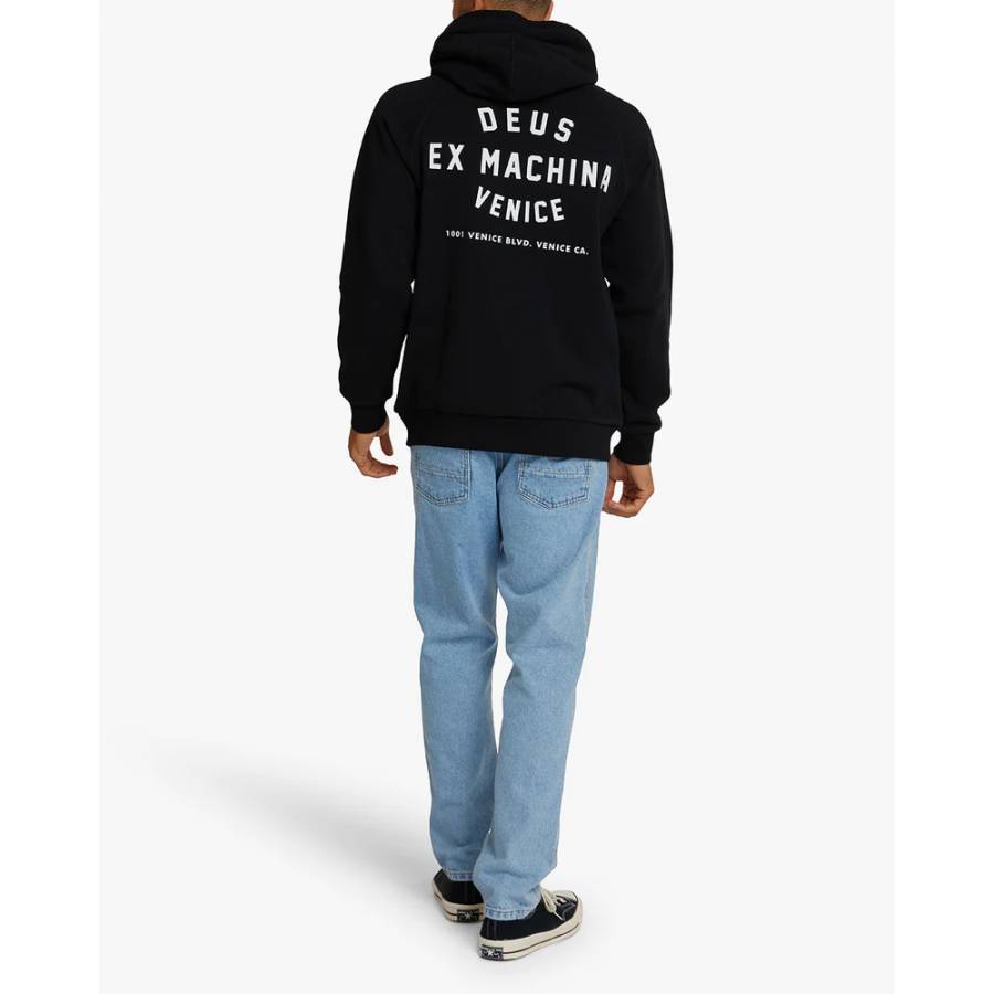 Deus Ex Machina Venice Address Hoodie - Black