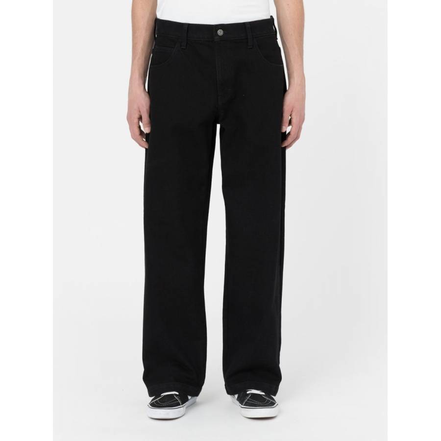 Dickies Wingville Loose Denim Trousers - Black