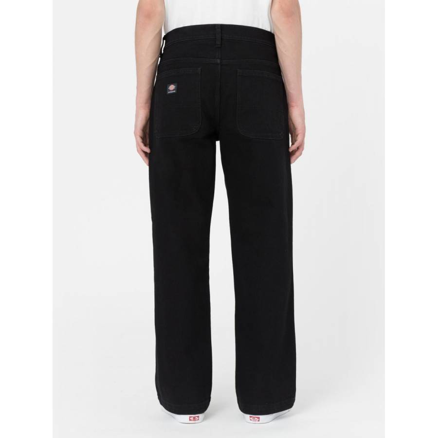 Dickies Wingville Loose Denim Trousers - Black