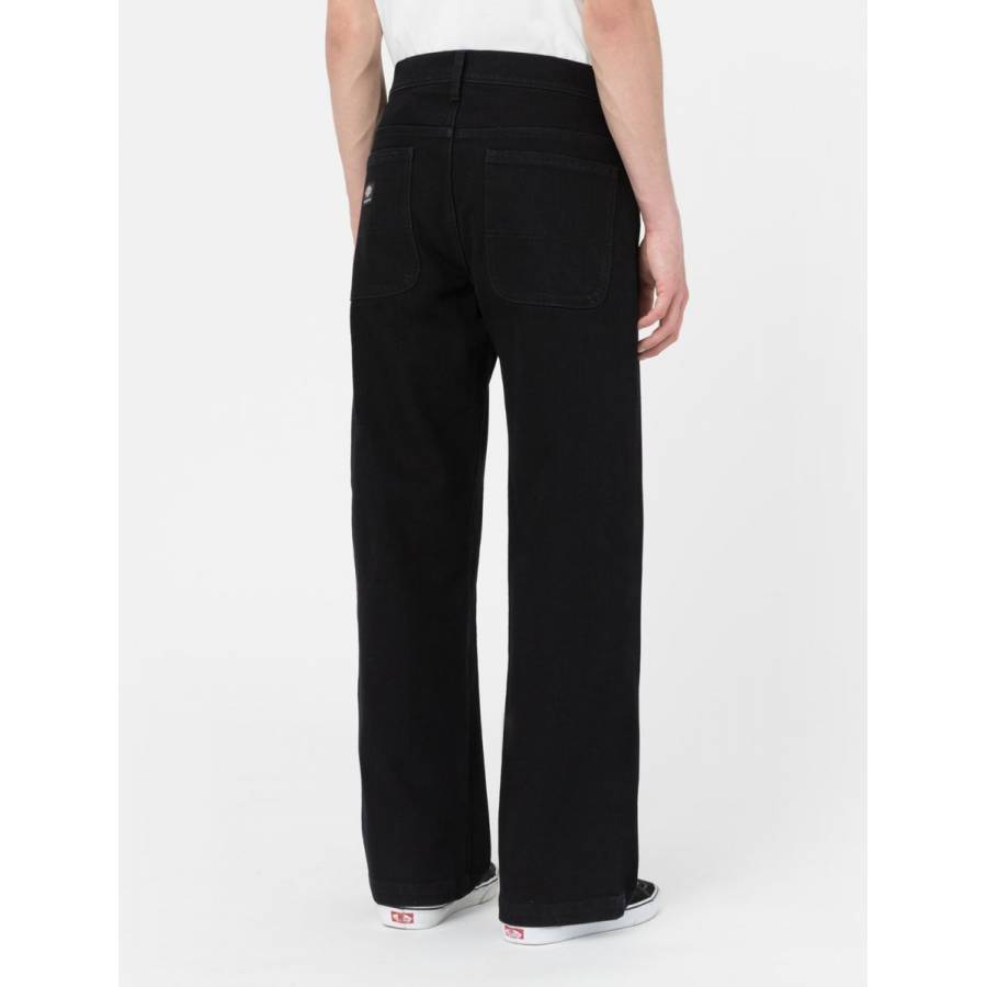 Dickies Wingville Loose Denim Trousers - Black