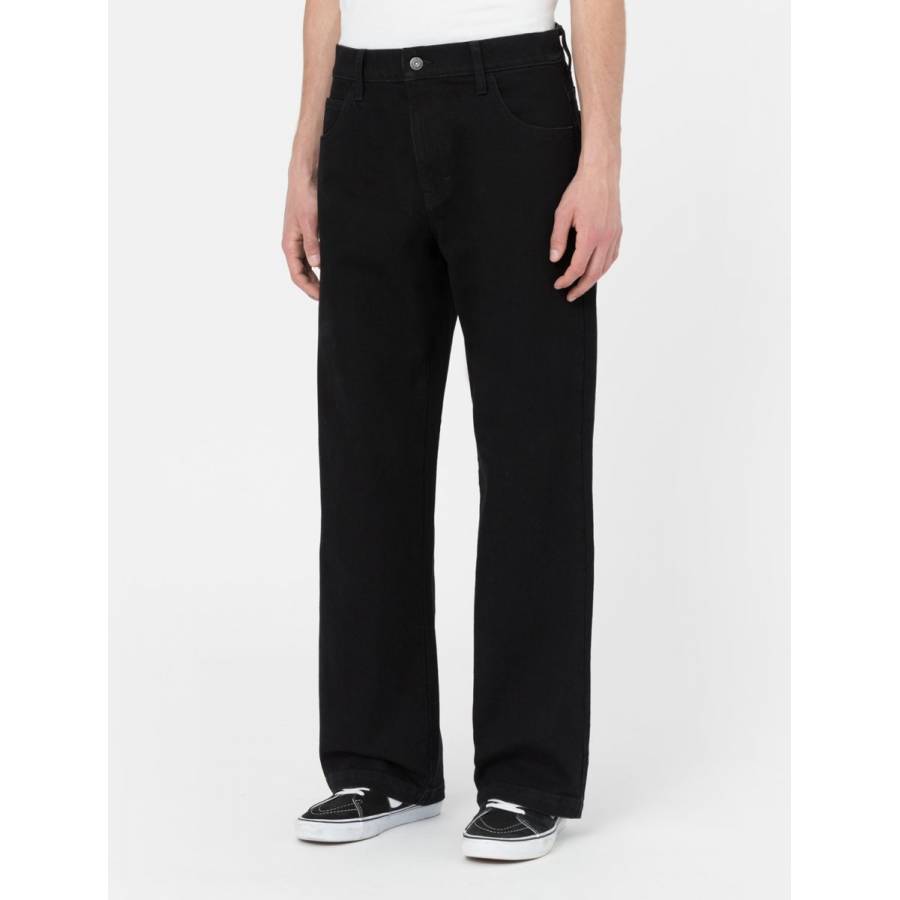 Dickies Wingville Loose Denim Trousers - Black