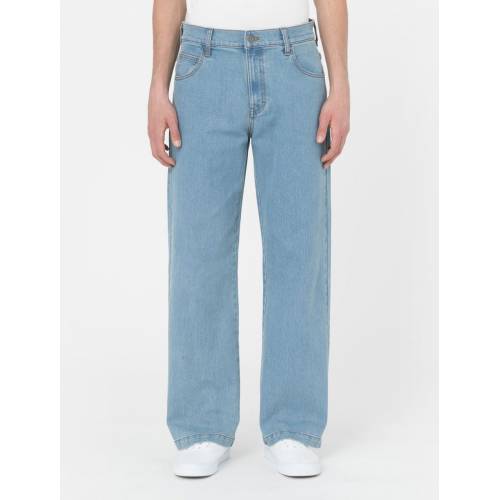 Dickies Wingville Loose Denim Trousers - Light Wash