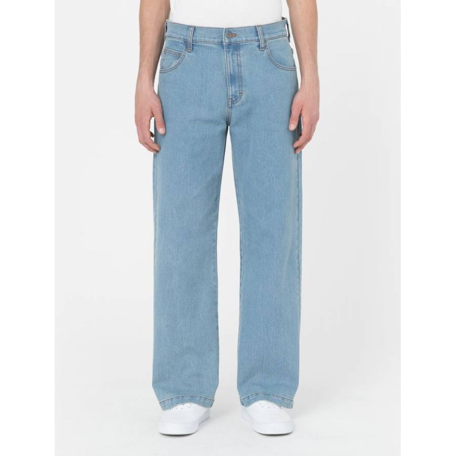 Dickies Wingville Loose Denim Trousers - Light Was...