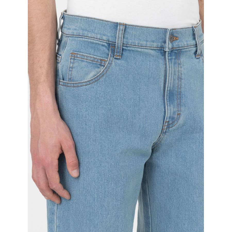 Dickies Wingville Loose Denim Trousers - Light Wash