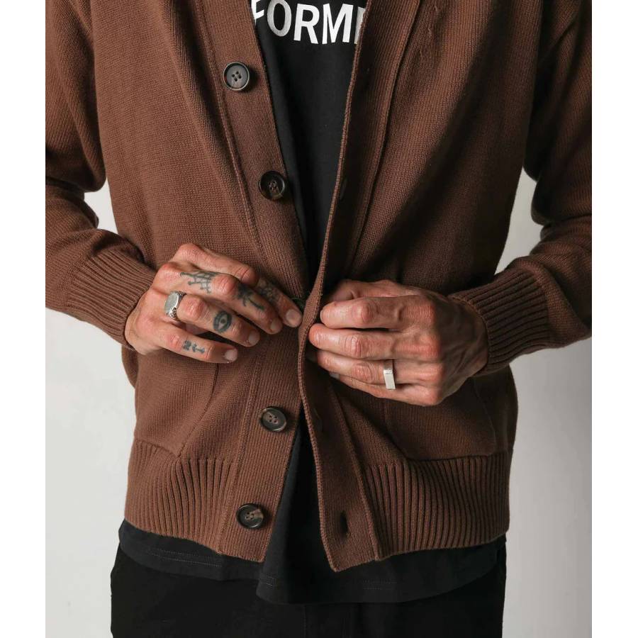 Former Press Cardigan - Carafe