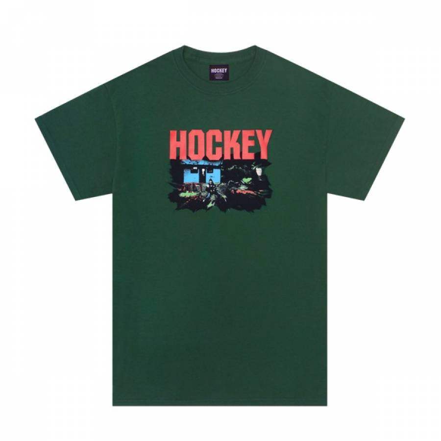 Hockey Raw Milk T-Shirt - Forest Green