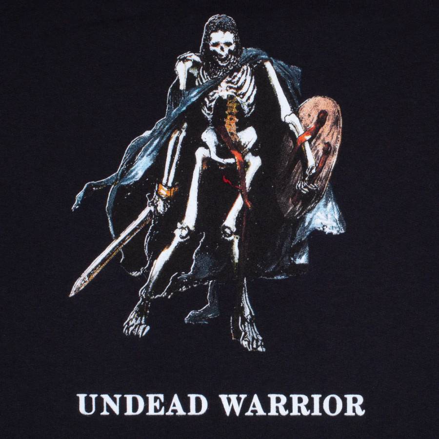 Hockey Undead Warrior Zip-Up Hoodie - Black
