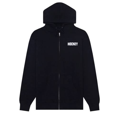 Hockey Undead Warrior Zip-Up Hoodie - Black