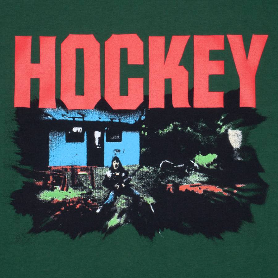 Hockey Raw Milk T-Shirt - Forest Green