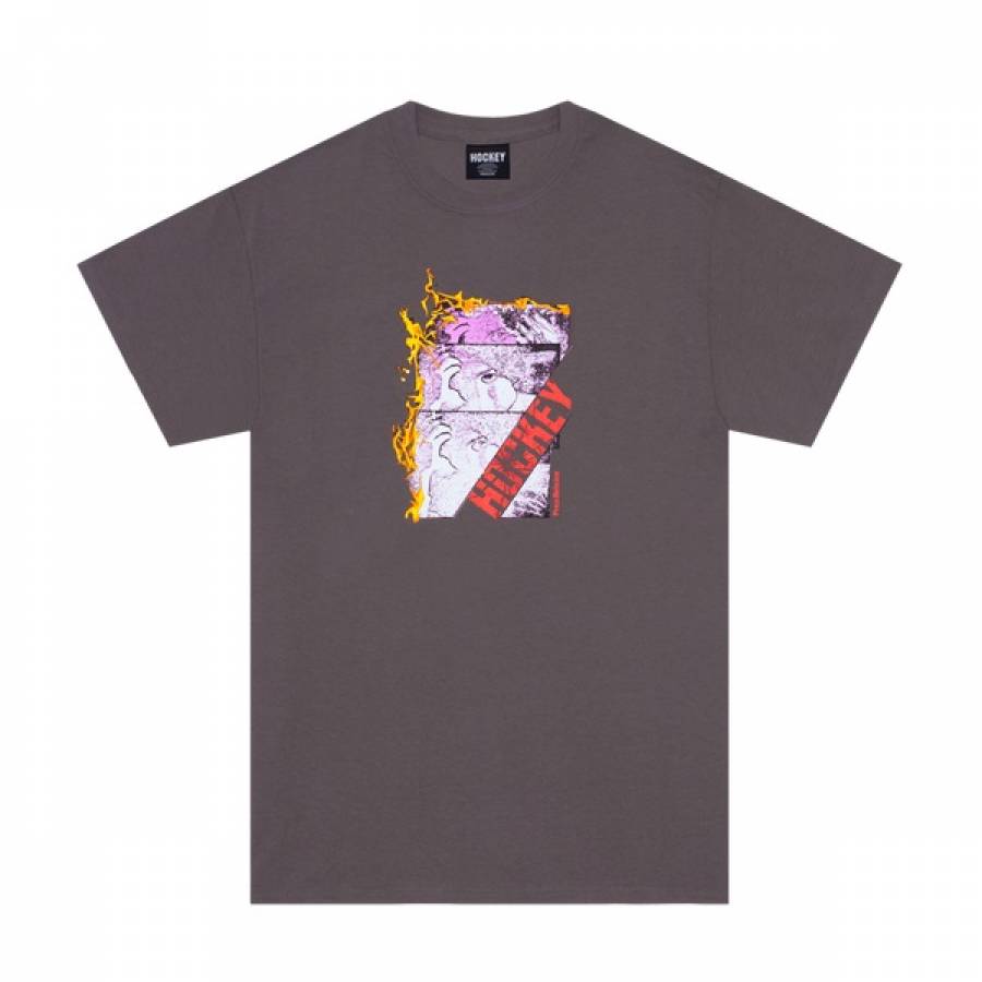 Hockey Press Release T-Shirt - Charcoal
