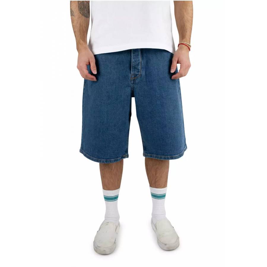 Home Boy X-Tra Monster Denim Shorts - Washed Blue