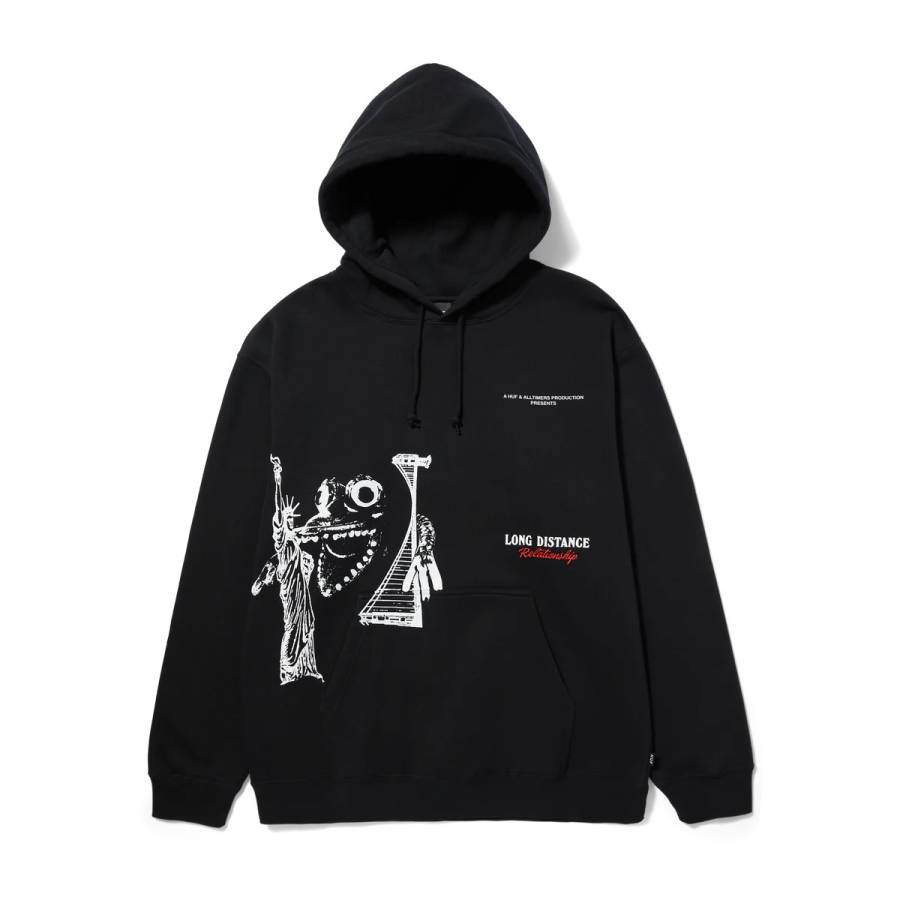 Huf X Alltimers Coast 2 Coast Hoodie - Black