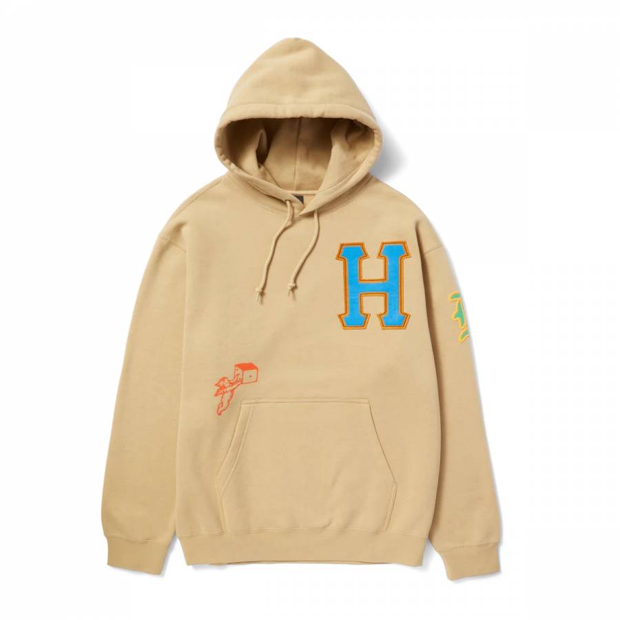 Huf Fly Die Pullover Hoodie - Oatmeal