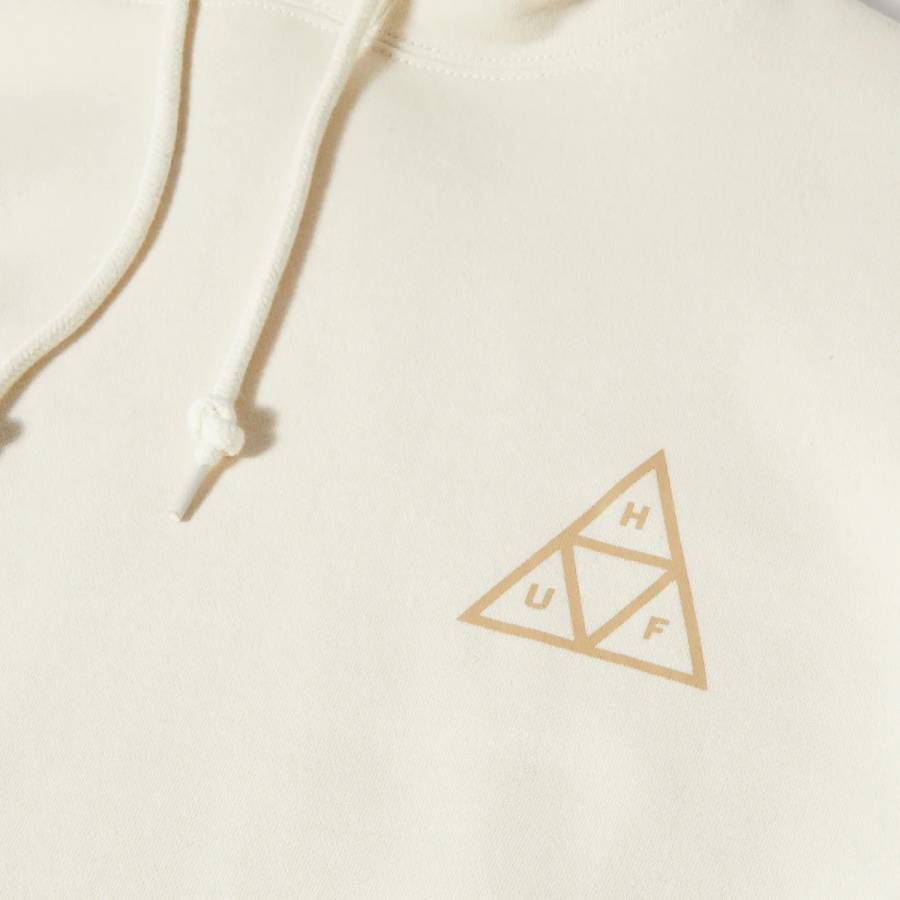 Huf Set Triple Triangle Pullover Hoodie - Bone