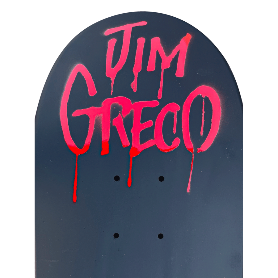Hammers Deck Greco Hammer Logo (Flat Black Cherry Red) - 8.125