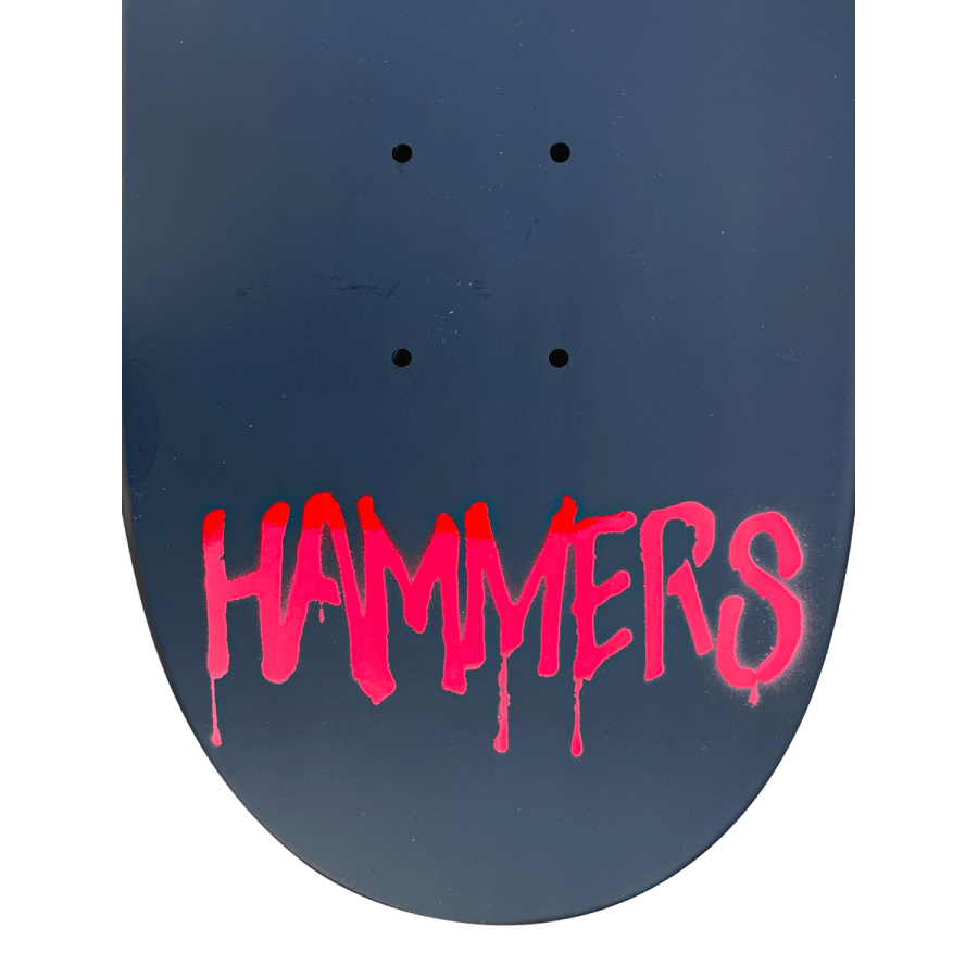 Hammers Deck Greco Hammer Logo (Flat Black Cherry Red) - 8.125