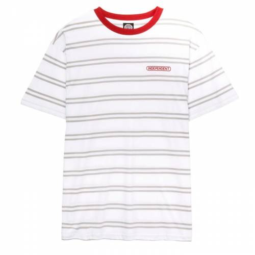 Independent Baseplate Stripe T-Shirt - White