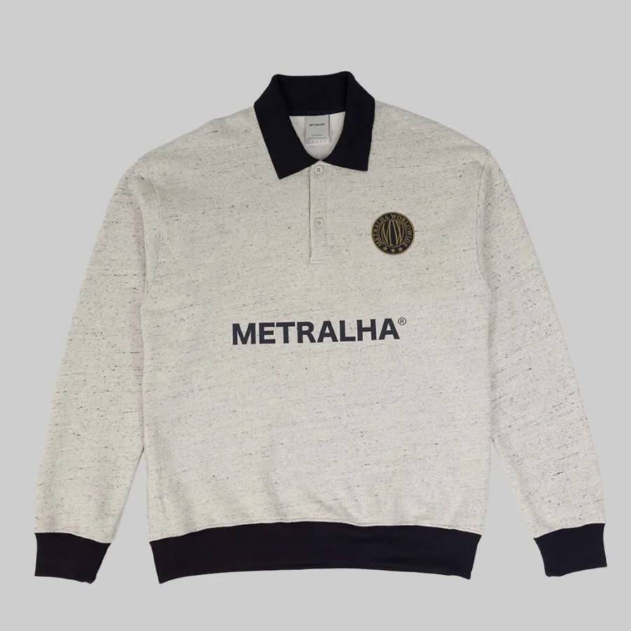 Metralha Court Polo Sweatshirt - Infected Grey / N...