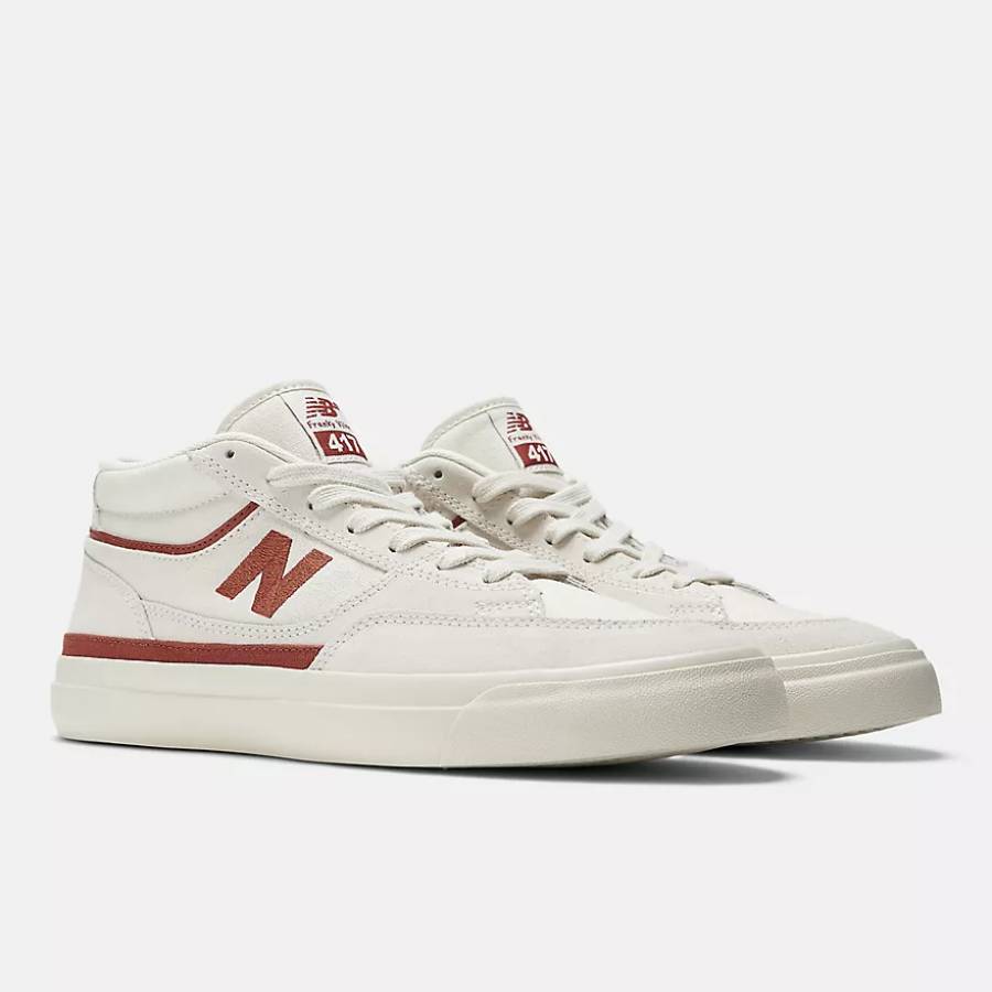 New Balance Numeric Franky Villani 417 - Sea Salt / Brick Red