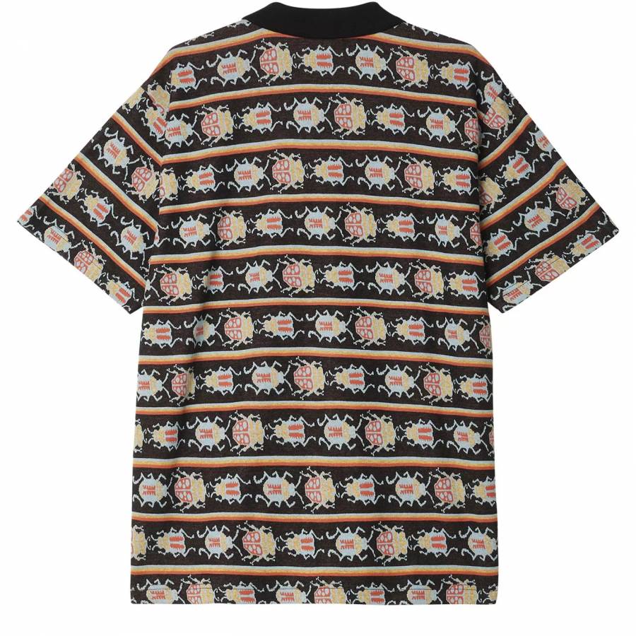 Obey Bugs Jacquard Polo - Black Multi