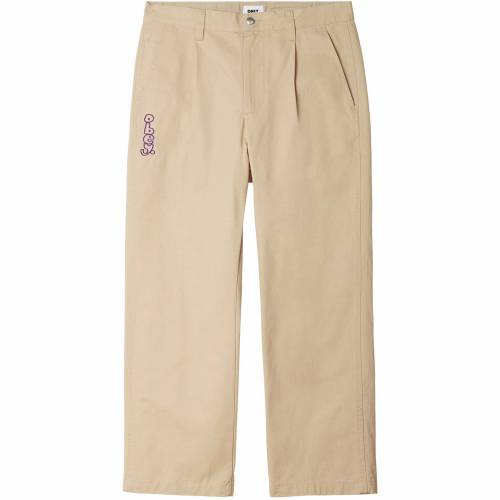 Obey Estate Embroidered Pant - Irish Cream