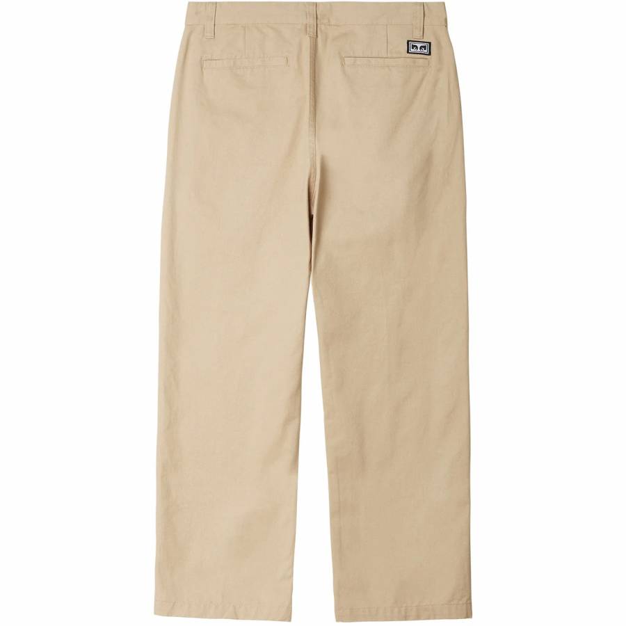 Obey Estate Embroidered Pant - Irish Cream