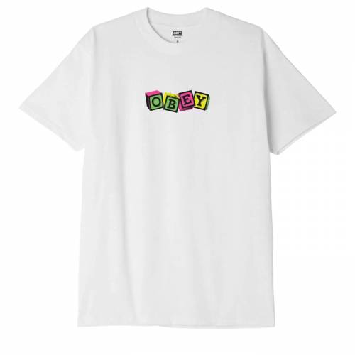 Obey Toy Blocks Classic T-Shirt - White