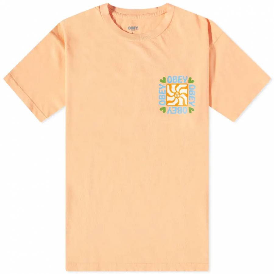 Obey Elements T-Shirt - Papaya Smoothie
