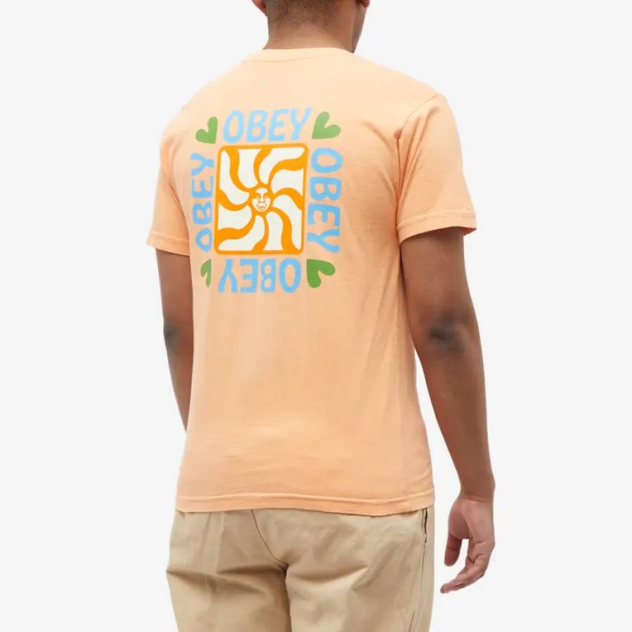 Obey Elements T-Shirt - Papaya Smoothie