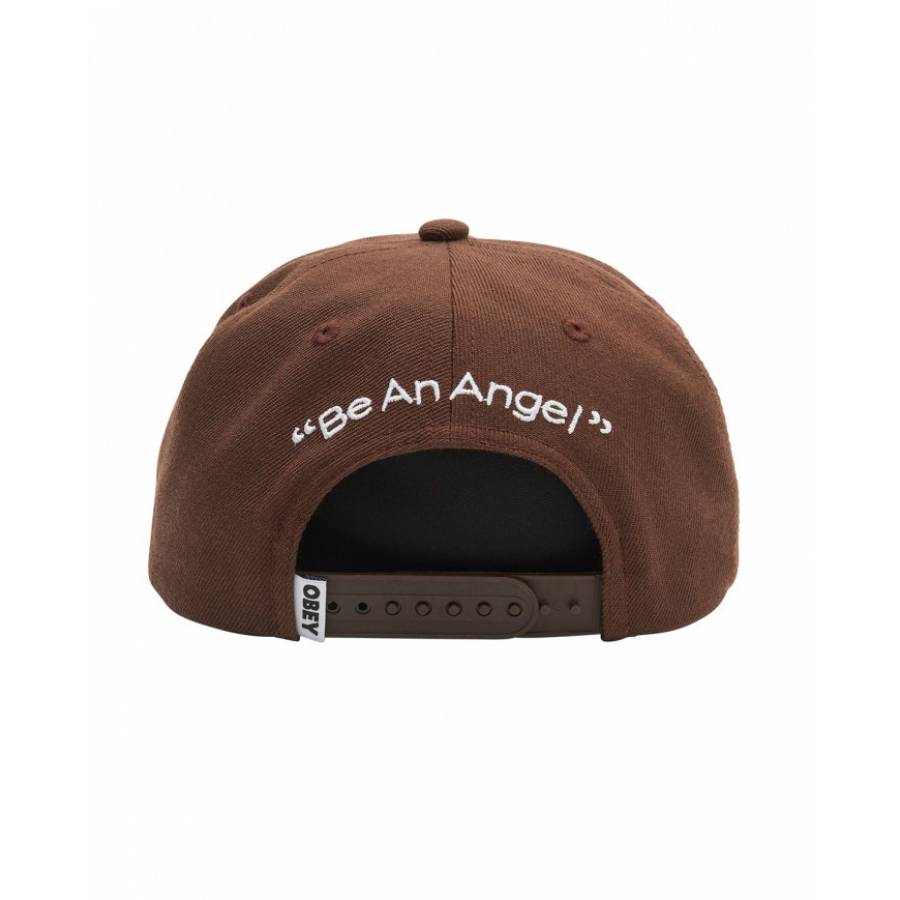 Obey Angel VI Panel Snapback - Sepia